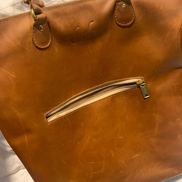Sseko Convertible Tote in Oiled Caramel - Picture 5 of 10
